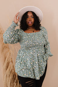 Flora and Fauna Smocked Blouse