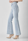 RISEN Crossover Waist Pull-On Flare Jeans