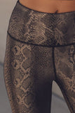 Copperhead Snake Shimmer Foil Leggings