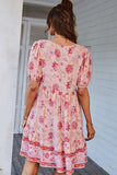 Tie Neck Short Sleeve Dress • More Colors