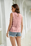 Lace Scalloped Keyhole V-Neck Tank • More Colors