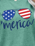 US Flag Glasses Graphic Tee • More Colors