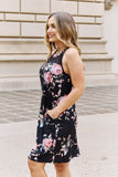 On A Journey Floral Sleeveless Dress