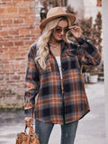 Plaid Dropped Shoulder Longline Shirt • More Colors