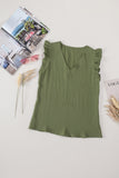 Ruffle Shoulder V-Neck Top • More Colors