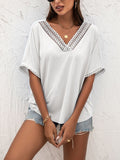 V-Neck Short Sleeve Blouse • More Colors