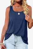 Curved Hem Square Neck Tank • More Colors