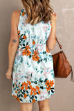 Printed Button Down Sleeveless Dress • More Colors