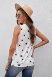 Star Print Tank with Slits • More Colors