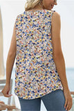 Printed Square Neck Curved Hem Tank • More Colors