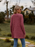 Ribbed Button-up Cardigan with Pockets • More Colors