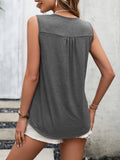 Lace Contrast Scoop Neck Tank • More Colors