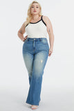BAYEAS Ultra High-Waist Gradient Bootcut Jeans