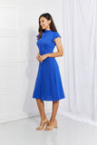 Self Made Woman Mock Neck Dress