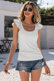Scoop Neck Lace Cap Sleeve Tank • More Colors