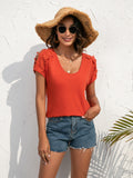 Spliced Lace Cold-Shoulder Top • More Colors