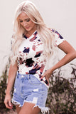 V-Neck Short Sleeve Tee Shirt