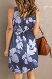 Printed Button Down Sleeveless Dress • More Colors