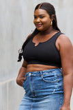 Sleeveless Ribbed V-Neck Bralette