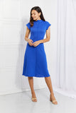 Self Made Woman Mock Neck Dress