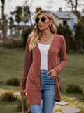 Ribbed Button-up Cardigan with Pockets • More Colors