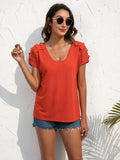 Spliced Lace Cold-Shoulder Top • More Colors