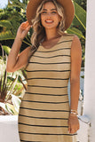 Striped Slit Sleeveless Maxi Dress • More Colors