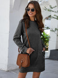 Round Neck Long Sleeve Tunic/Dress with Pockets • More Colors