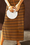 Striped Slit Sleeveless Maxi Dress • More Colors