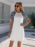 Leopard Print Round Neck Dress • More Colors