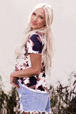 V-Neck Short Sleeve Tee Shirt