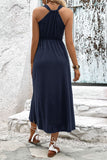 Surplice Neck Slit Sleeveless Dress • More Colors