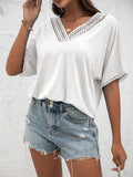 V-Neck Short Sleeve Blouse • More Colors