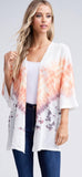 Karma Knit Kimono - White