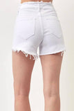 Eva White Denim Shorts