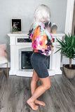 Mineral Wash Biker Shorts