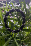 Black Diamond Glass Bead Bracelet