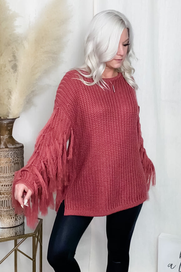 Carly Fringe Sweater