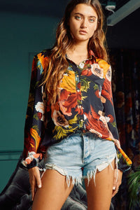 Boho Floral Blouse