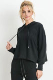 Blackout Cropped Hoodie