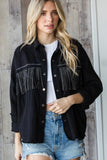 Stud/Fringe Denim Jacket