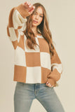 Checked Sweater