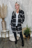 Mariah Plaid Shirt Dress/Jacket