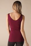 Reversible Comfort Stretch Tank - Merlot