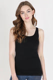 Comfort Stretch Tank/Long Length - Black