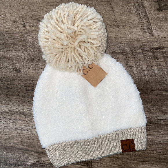 C.C Sherpa Pom Beanie