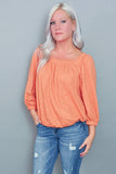 Clay square neck top