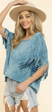 Wanderlust Fringe Top - Turquoise