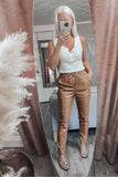 Syd Faux Leather Joggers • More Colors