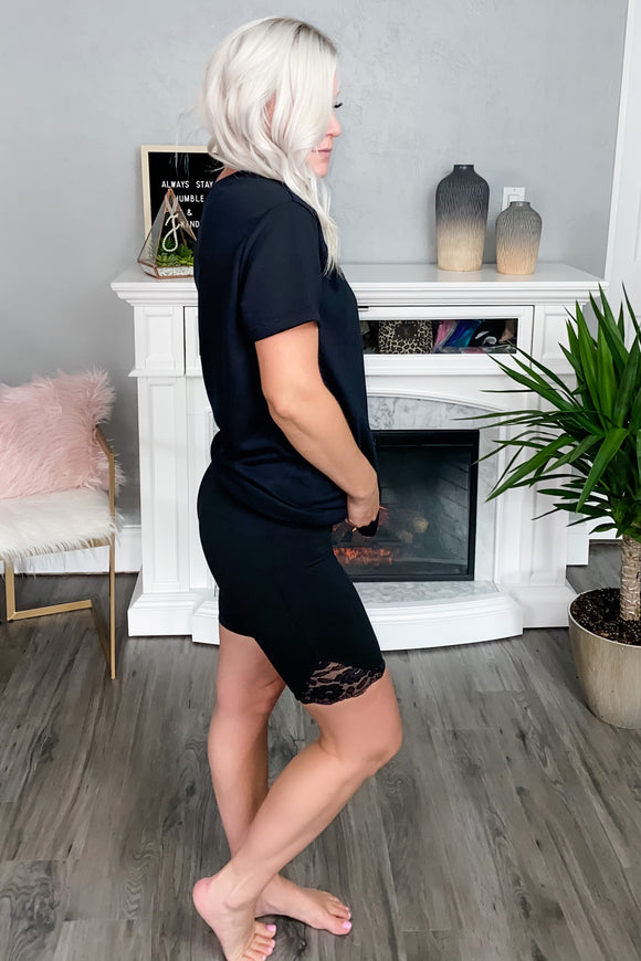 Secrets Lace Biker Shorts